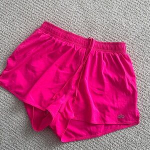 ALO Yoga Women's Bright Pink Athletic Shorts